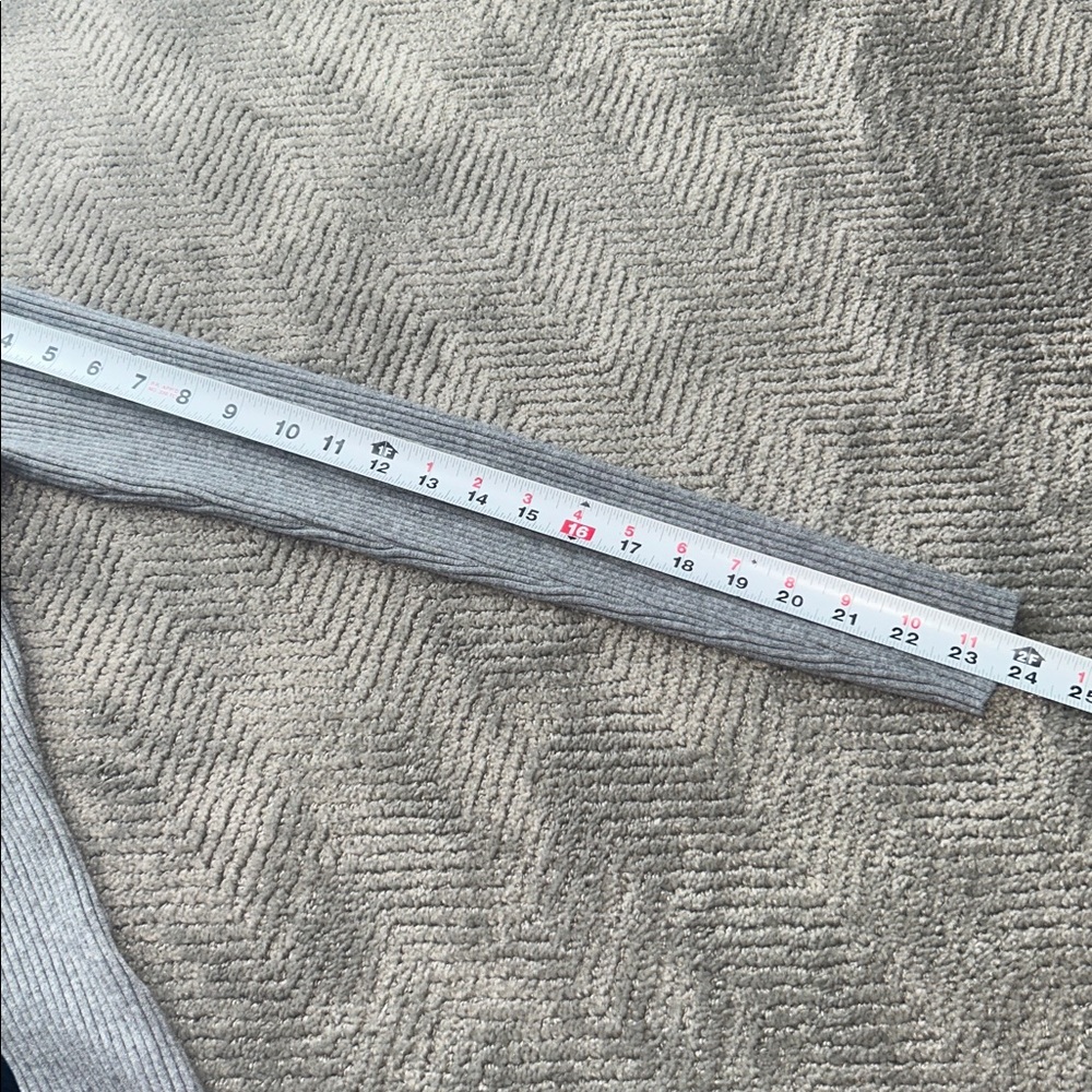 Reiss Grey Ribbed Knit Polo Top Button Front Long Sleeve Size S - Picture 10 of 11